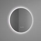 Kerek tükör LED világítással Ø60cm | Páramentesítő funkció | Beépített óra | Fényerő és színhőmérséklet szabályozás | Welland Type-1