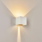 Kreon fel/le világító szögletes feher homlokzati/fali LED lámpa IP54 6W 4000K 320lm