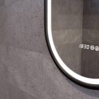 Tükör LED világítással 50x80cm - Páramentesítő funkció - Beépített óra - Fényerő és színhőmérséklet szabályozás - Welland Type-3T