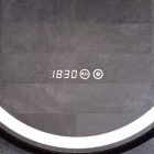 Tükör LED világítással 50x80cm - Páramentesítő funkció - Beépített óra - Fényerő és színhőmérséklet szabályozás - Welland Type-3T