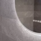 Ovális fürdőszobai LED tükör 50x80cm | Páramentesítő - Fényerő és színhőmérséklet szabályozás | Welland Type-2T