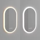 Ovális fürdőszobai LED tükör 50x80cm | Páramentesítő - Fényerő és színhőmérséklet szabályozás | Welland Type-2T
