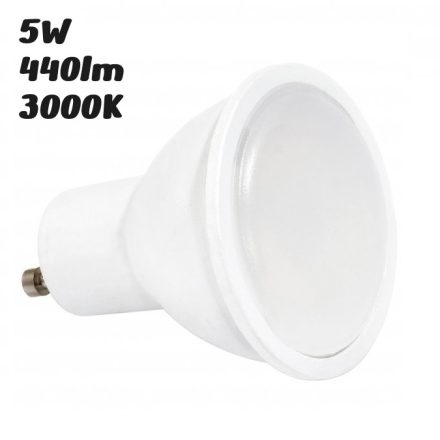 Milio GU10 LED 5W 440lm 3000K meleg fehér 120° - 40W-nak megfelelő