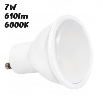Milio GU10 LED 7W 610lm 6000K hideg fehér 120° - 50W-nak megfelelő