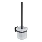 Fekete WC kefe fali tartóval | Welland Exclusive-Line 39911-B