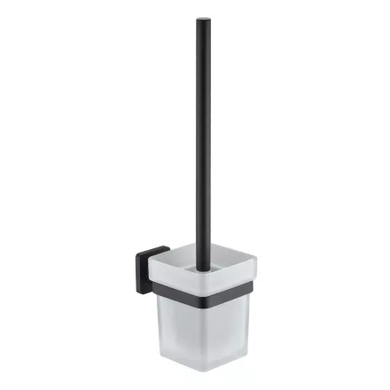 Fekete WC kefe fali tartóval | Welland Exclusive-Line 39911-B