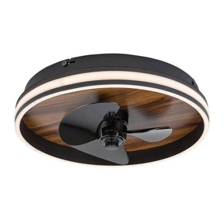 Rábalux Faustine fekete mennyezeti LED lámpa távirányítóval (71016)