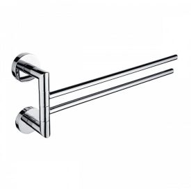   Króm 2 soros behajtható törölközőtartó rúd | Welland Diamond 90308B-CH