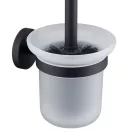 Fekete WC kefe fali tartóval | Welland Diamond 90311B-B