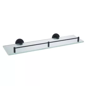   Fekete fürdőszoba falipolc - 40cm | Welland Diamond 90312-B