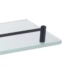 Fekete fürdőszoba falipolc - 40cm | Welland Diamond 90312-B