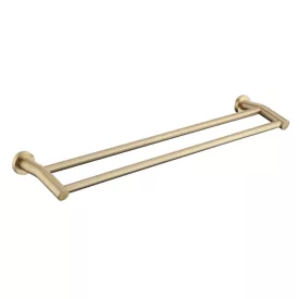   Arany 2 soros fali törölközőtartó - 60 cm | Welland Topaz 96304-600-BG