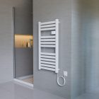 Elektromos design radiátor digitális termosztáttal NERO Italia AF-04DEW - 50 x 96 cm (fehér)