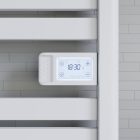 Elektromos design radiátor digitális termosztáttal NERO Italia AF-04DEW - 50 x 96 cm (fehér)