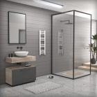 Fehér 300x1000mm törölközőszárítós fürdőszobai radiátor Welland Lux - Készletről - Gyors kiszállítással