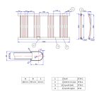 Törölközőszárító radiátor 40 x 100 cm - Nero Italia (szürke)