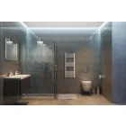 Fehér 400x1000mm törölközőszárítós fürdőszobai radiátor Welland Lux - Készletről - Gyors kiszállítással