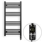 Welland Lux fekete elektromos törölközőszárító radiátor 500 x 1000mm digitális termosztáttal | Készletről gyors kiszállítással. CN + C-type
