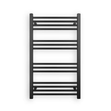 Fekete 600x1000mm törölközőszárítós fürdőszobai radiátor Welland Lux - Készletről - Gyors kiszállítással