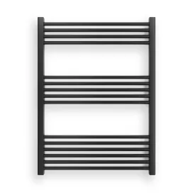 Fekete 750x1000mm törölközőszárítós fürdőszobai radiátor Welland Lux - Készletről - Gyors kiszállítással