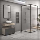 Grafitszürke 4001100mm törölközőszárítós fürdőszobai radiátor Welland Lux - Készletről - Gyors kiszállítással