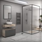 Grafitszürke 500x1100mm törölközőszárítós fürdőszobai radiátor Welland Lux - Készletről - Gyors kiszállítással