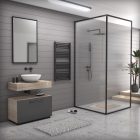 Törölközőszárító radiátor 60 x 110 cm - Nero Italia (fekete)