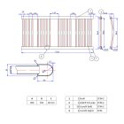 Törölközőszárító radiátor 60 x 110 cm - Nero Italia (fekete)