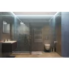 Króm 600x1100mm törölközőszárítós fürdőszobai radiátor Welland Lux - Készletről - Gyors kiszállítással