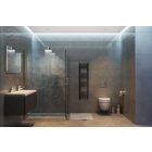 Törölközőszárító radiátor 30 x 120 cm - Nero Italia (szürke) (im)