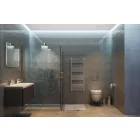 Króm 500x1200mm törölközőszárítós fürdőszobai radiátor Welland Lux - Készletről - Gyors kiszállítással