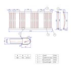 Grafitszürke 600x1200mm törölközőszárítós fürdőszobai radiátor Welland Lux - Készletről - Gyors kiszállítással