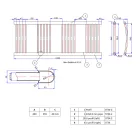 Fekete 400x1300mm törölközőszárítós fürdőszobai radiátor Welland Lux - Készletről - Gyors kiszállítással