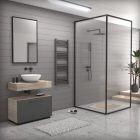 Grafitszürke 500x1300mm törölközőszárítós fürdőszobai radiátor Welland Lux - Készletről - Gyors kiszállítással