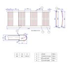 Grafitszürke 500x1300mm törölközőszárítós fürdőszobai radiátor Welland Lux - Készletről - Gyors kiszállítással
