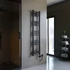 Törölközőszárító radiátor 30 x 140 cm - Nero Italia (fekete)