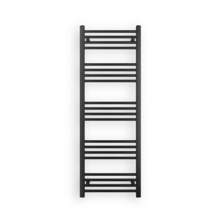 Fekete 500x1400mm törölközőszárítós fürdőszobai radiátor Welland Lux - Készletről - Gyors kiszállítással