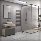 Törölközőszárító radiátor 60 x 150 cm - Nero Italia (szürke)