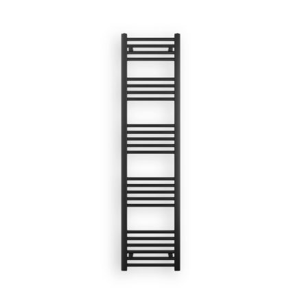 Fekete 400x1600mm törölközőszárítós fürdőszobai radiátor Welland Lux - Készletről - Gyors kiszállítással