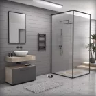 Fekete 400x700mm törölközőszárítós fürdőszobai radiátor Welland Lux - Készletről - Gyors kiszállítással