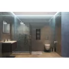 Fekete 300x800mm törölközőszárítós fürdőszobai radiátor Welland Lux - Készletről - Gyors kiszállítással