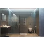 Króm 300x800mm törölközőszárítós fürdőszobai radiátor Welland Lux - Készletről - Gyors kiszállítással