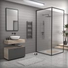 Grafitszürke 300x800mm törölközőszárítós fürdőszobai radiátor Welland Lux - Készletről - Gyors kiszállítással