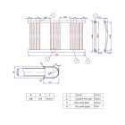 Fehér 600x900mm törölközőszárítós fürdőszobai radiátor Welland Lux - Készletről - Gyors kiszállítással