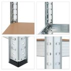 Fém salgó polc 1500x750x300mm | 5 polcos horganyzott | Intenso Design 