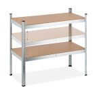 Fém salgó polc 1500x750x300mm | 5 polcos horganyzott | Intenso Design 