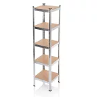 Fém salgó polc 1800x400x400mm | 5 polcos horganyzott | Intenso Design 