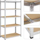 Fém salgó polc 1800x900x450mm | 5 polcos horganyzott | Intenso Design