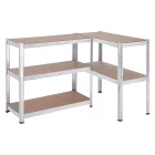 Fém salgó polc 1800x900x450mm | 5 polcos horganyzott | Intenso Design