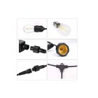 Kültéri fényfüzér girland 10m + 11db 1W LED izzó IP44 E27